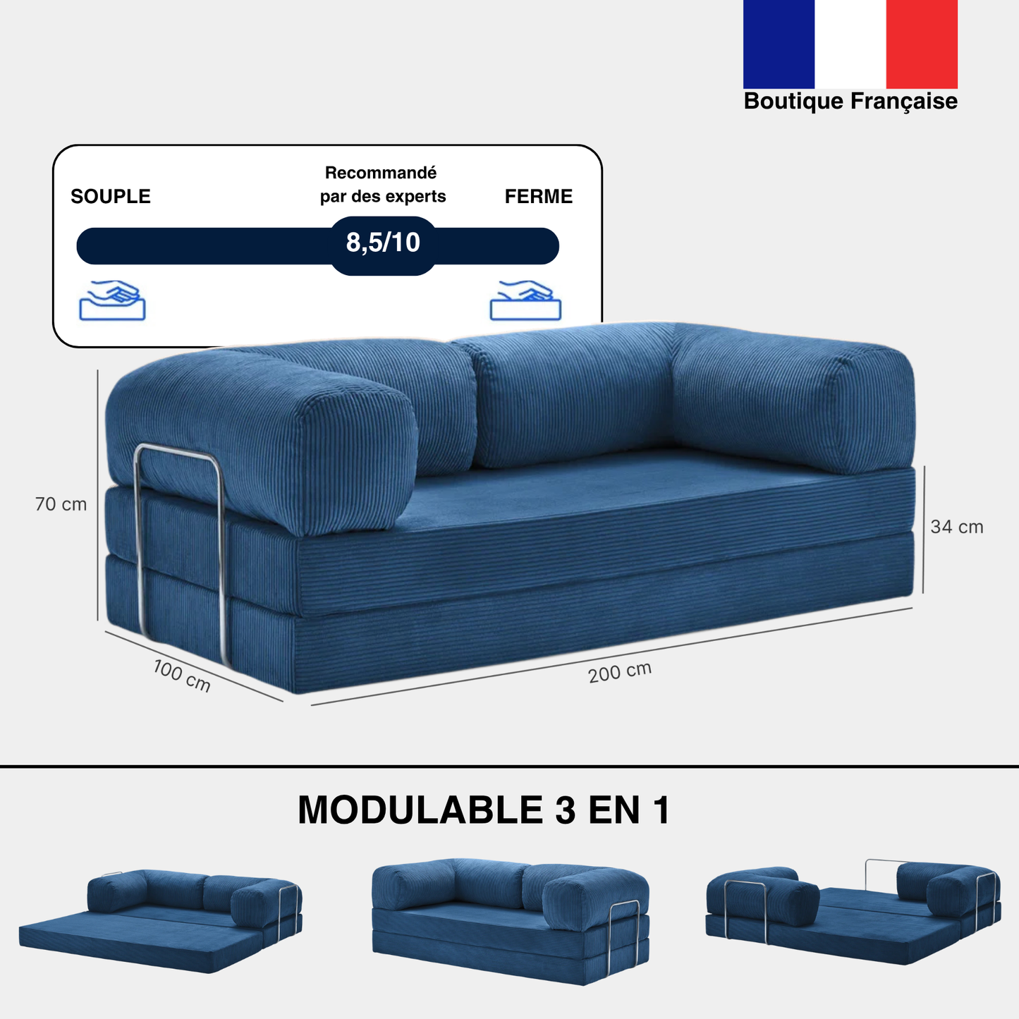 Kanap Duo - Canapé Compressé Modulable